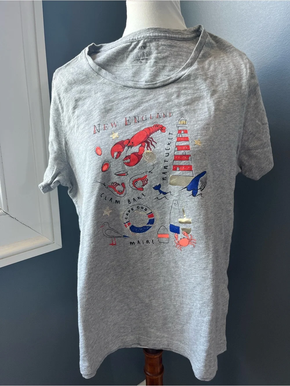 J. Crew Collector Tees New England Nautical Graphic Tee